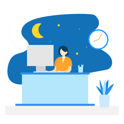 working-late